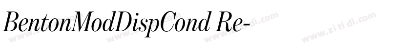 BentonModDispCond Re字体转换